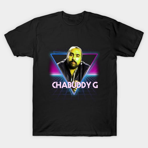 People Just Do Nothing Chabuddy G Retro 80s Neon Landscape T-Shirt by Bevatron